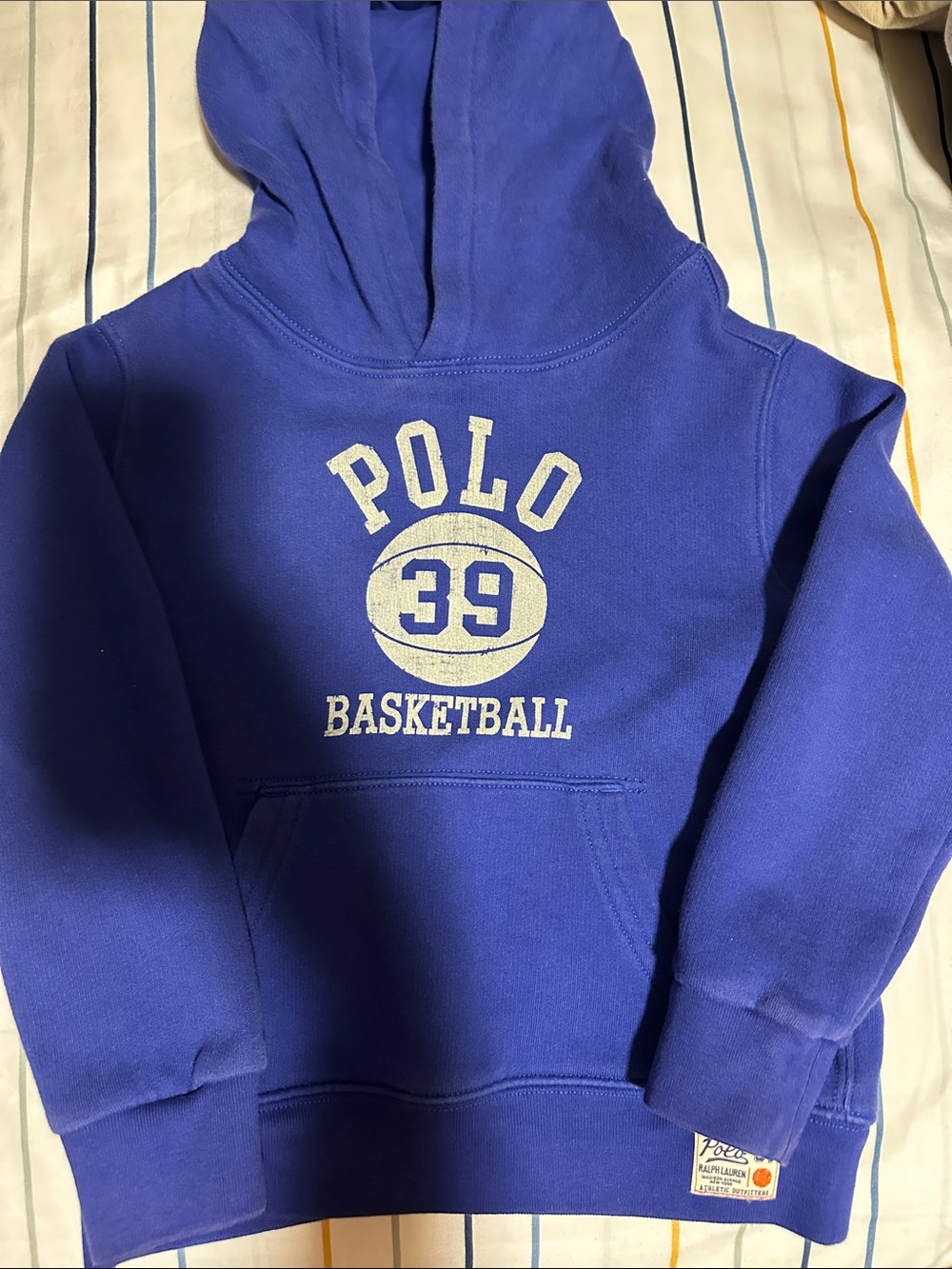 Polo by Ralph Lauren Royal Blue 'POLO 39 BASKETBALL' Kids Hoodie